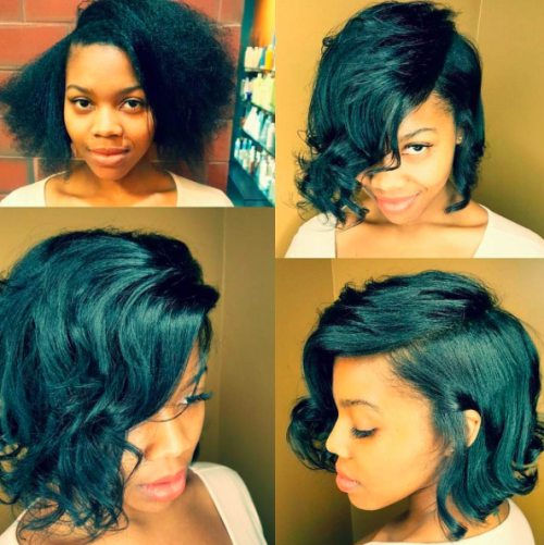 30 Short Curly Hairstyles for Black Women 26