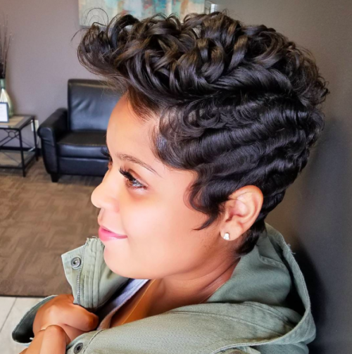 30 Short Curly Hairstyles for Black Women 29