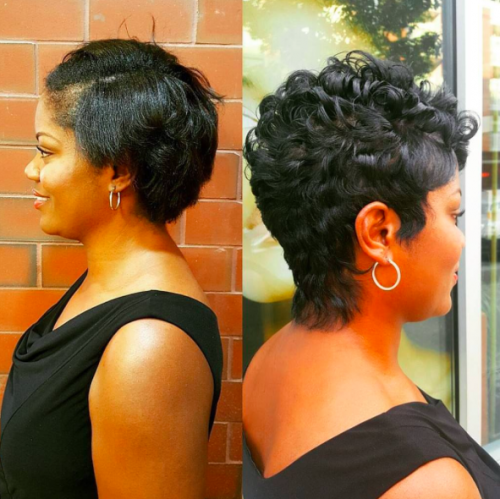 30 Short Curly Hairstyles for Black Women 24