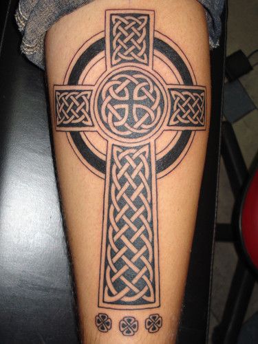Braided Cross Tattoo Design