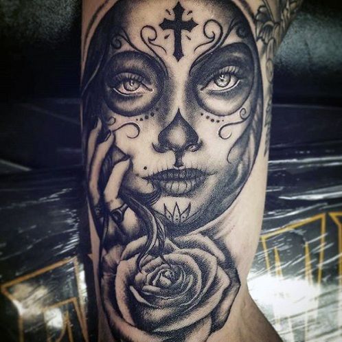 Mexican Cross Tattoo Design