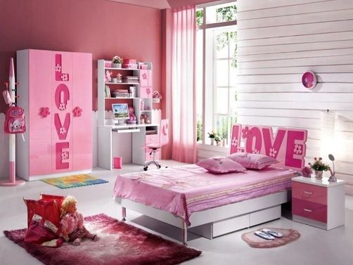 Pink Theme Kids Bedroom Interior Design -22