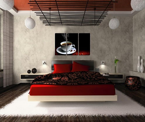 Wall Mounted floating Bed design -24