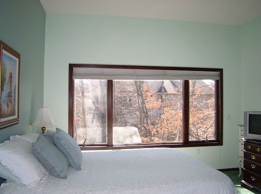 Teakwood Bedroom Window frame bedroom design -29