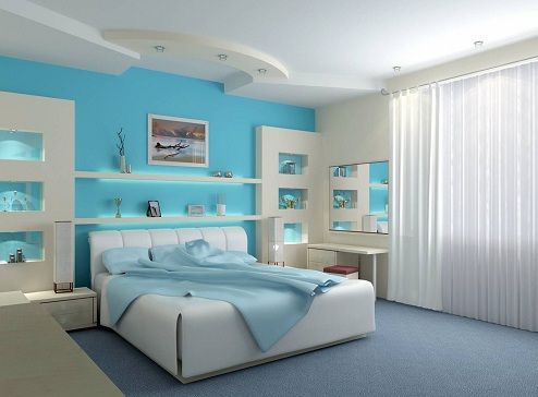 Inbuilt Shelf Bedroom Design