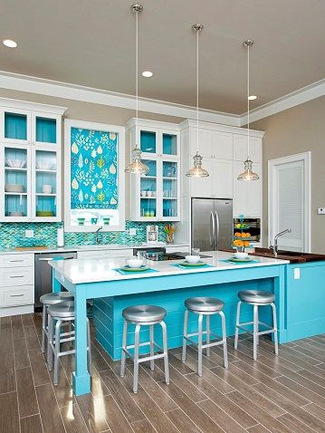 Kék Beach Theme Kitchen Design