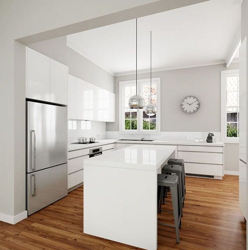 fehér theme classic design kitchen