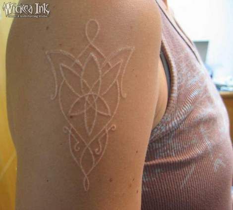 33 White Tattoos For White Ink Lovers