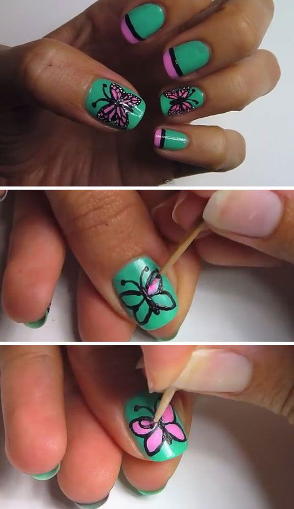 butterfly nail art-28