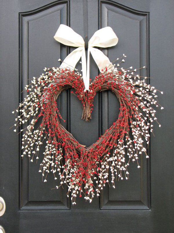 VALENTINE WREATH, Door Wreaths - You Have My Heart - Personalized Decor