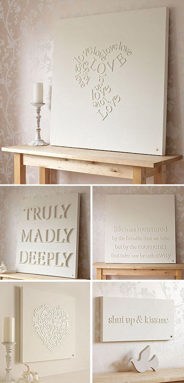 DIY - Letter Canvas Tutorial using wood letters