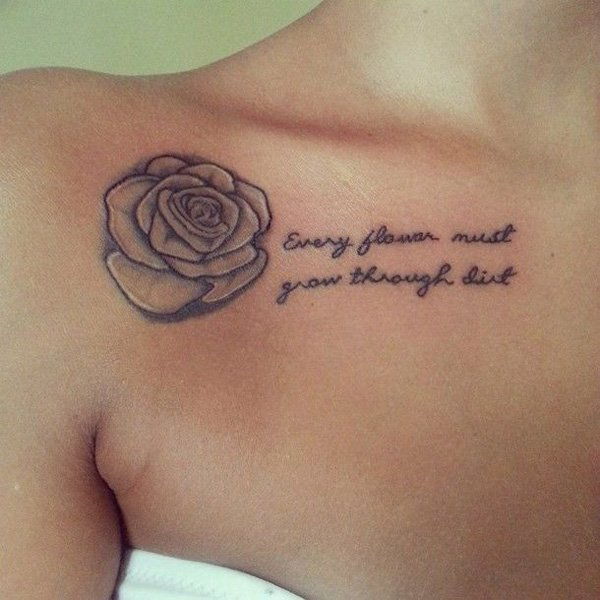 szép rose flower collarbone tattoo quotes-2