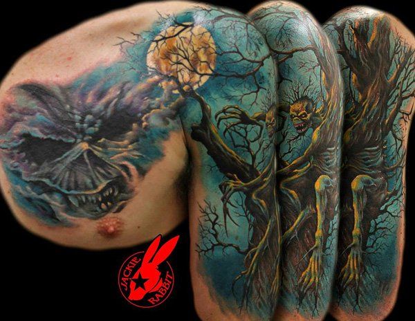 35 Horrible Zombie Tattoos