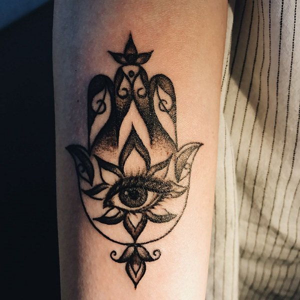 35 Idei de tatuaje incredibile Hamsa