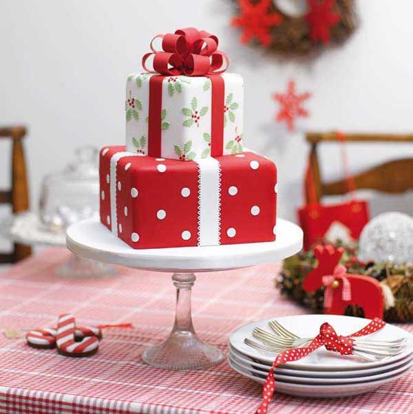 -idei de Crăciun-tort-decorare