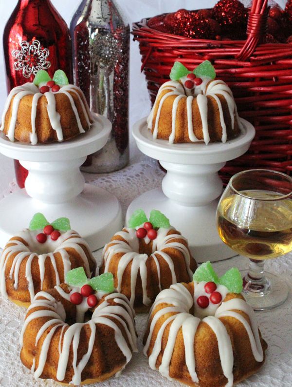 karácsonyi mini-Kuglóf sütemény