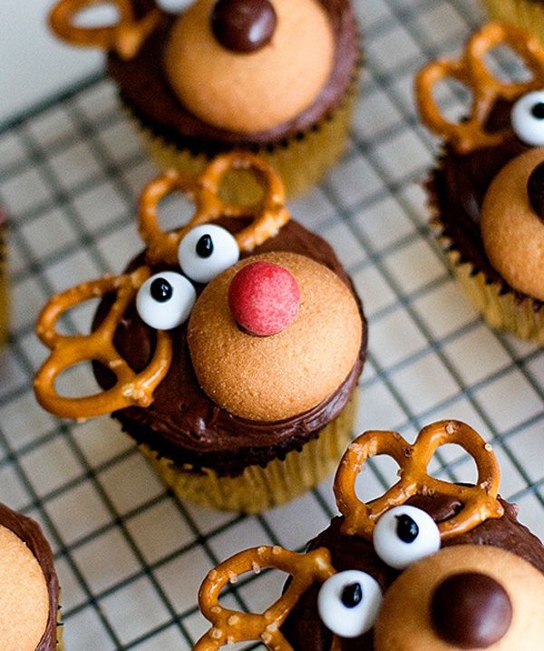 Rudolph the red-orr-rénszarvas-cupcakes