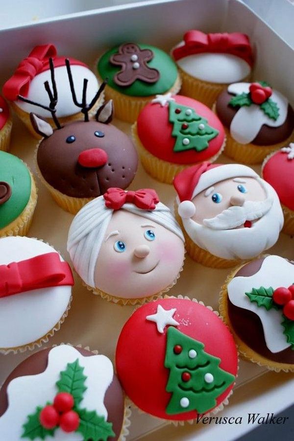 25 Beautiful Christmas Cupcake Decorating Ideas For Your - Christmas Moment