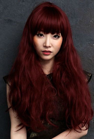 tamsiai raudona plaukų spalva-35