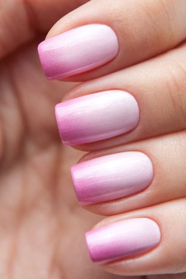 Rózsaszín gradient Nail