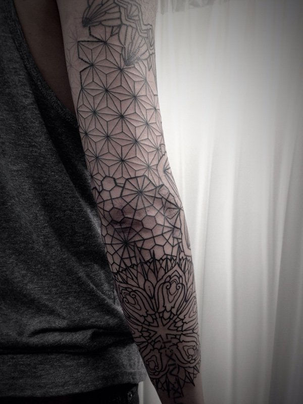 Mandala full sleeve tattoo-4