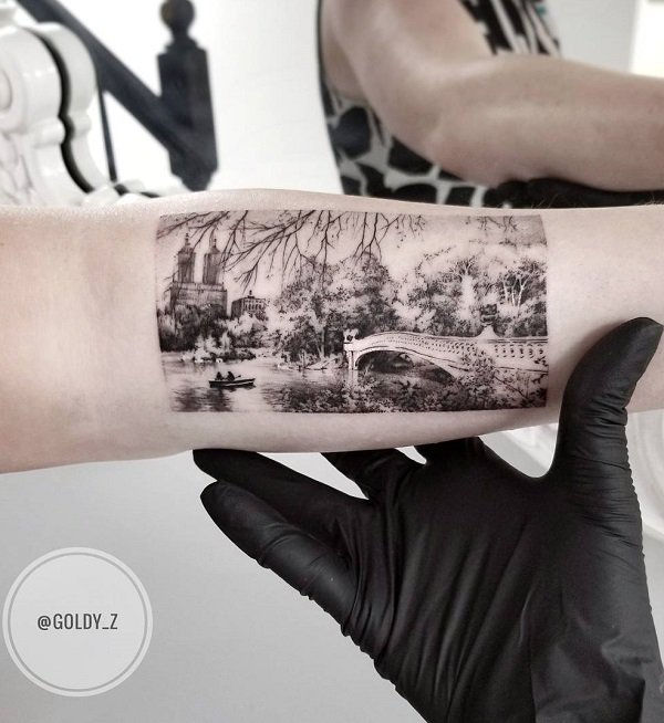 40 Landscape Tattoo Ideje