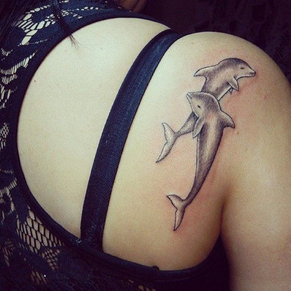 40 + Lovely Tattoos and Dolphin Dolphin