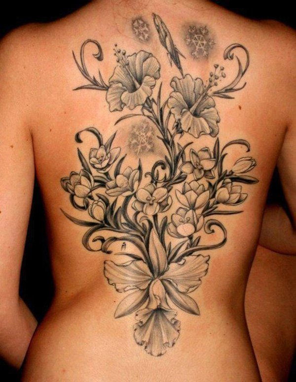 40 Magnificent Hibiscus Virág Tetoválás