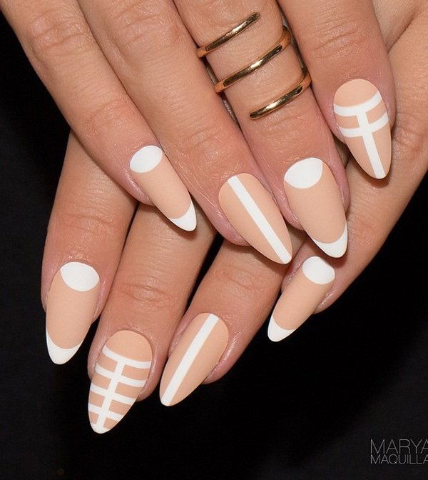 Nude color nail art-15
