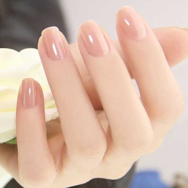 Nude color nail art-21
