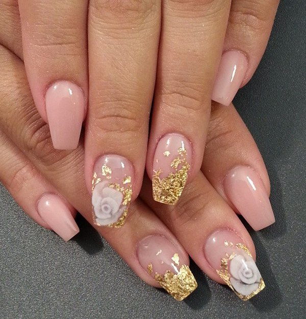 Nude color nail art-23