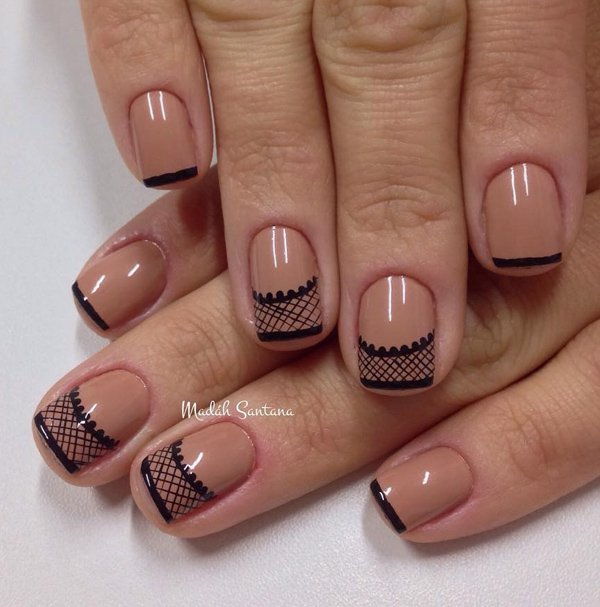 Nude color nail art-24