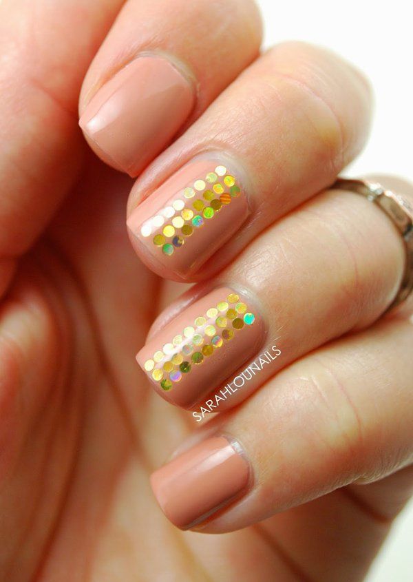 Nude color nail art-22