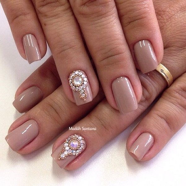 Nude color nail art-27
