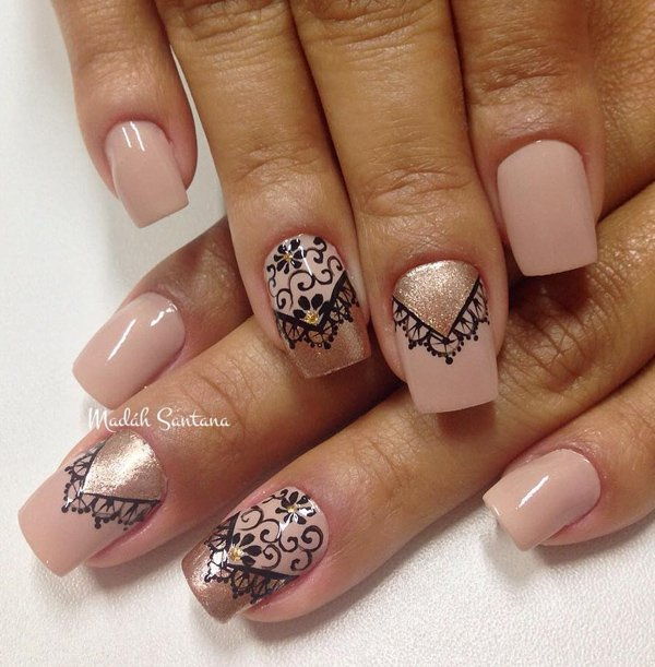 Nude color nail art-31