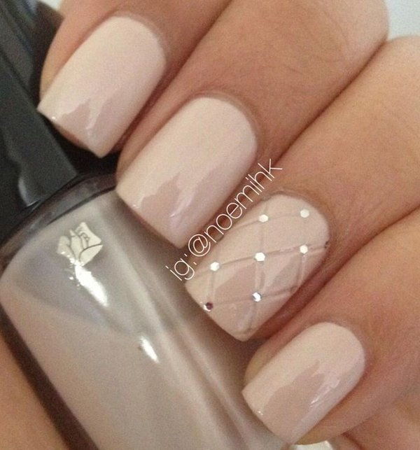 Nude color nail art-33