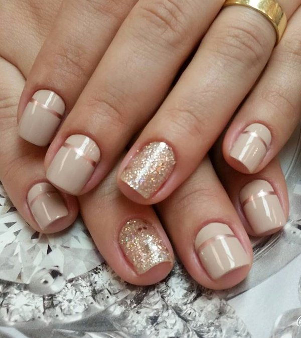 Nude color nail art-6