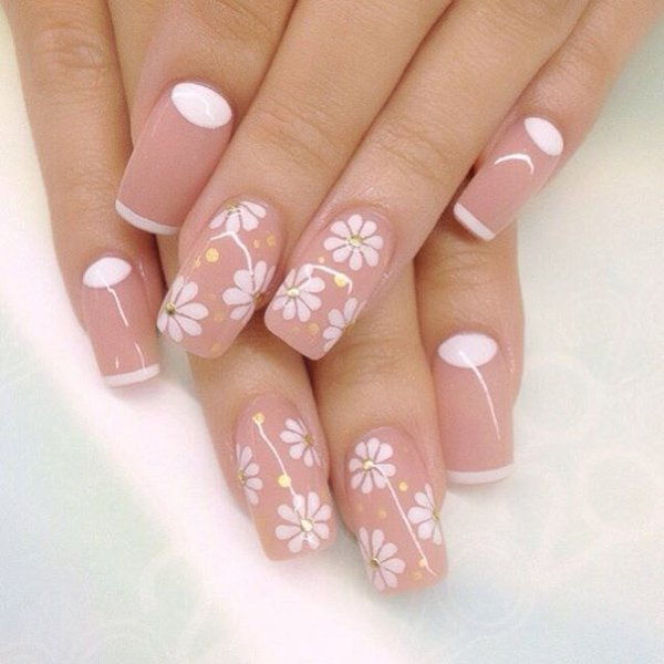 Nude color nail art-7