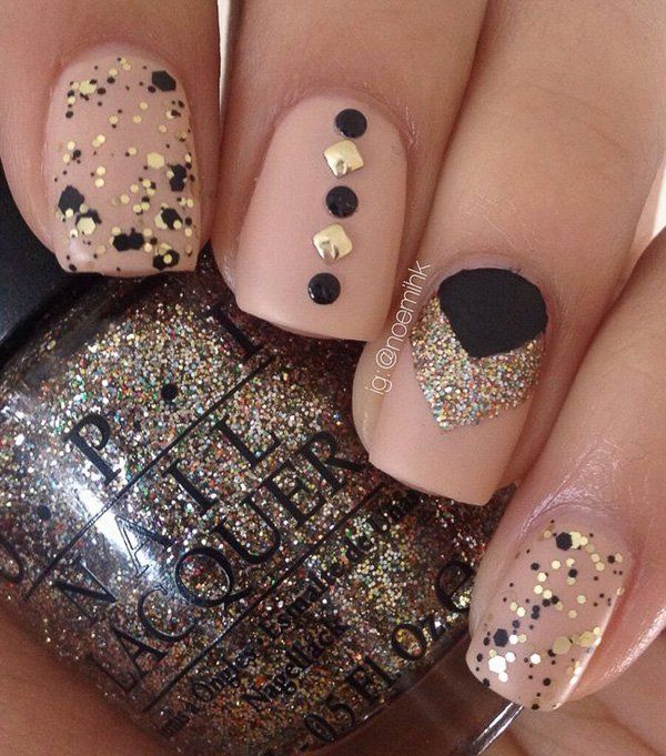 Nude color nail art-11