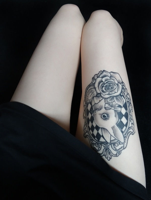 40 Secret Thigh Tattoos That Nobody Will Ever See