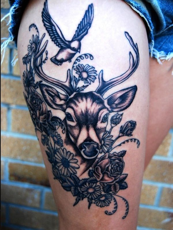 40 Secret Thigh Tattoos That Nobody Will Ever See