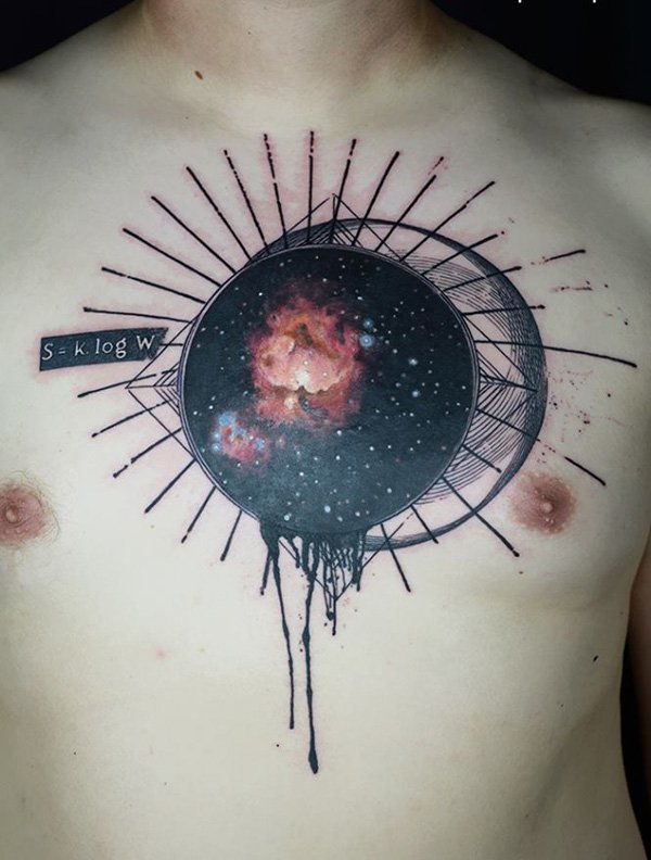 prostor chest tattoo for men