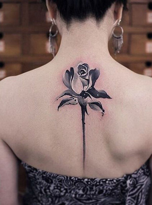 Trandafir spine tattoo-28