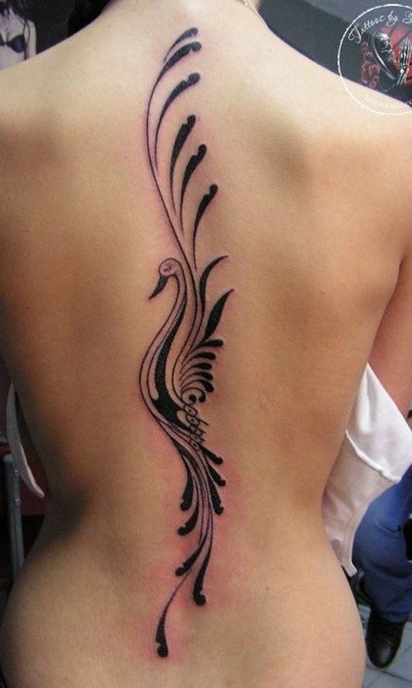 Főnix spine tattoo-35