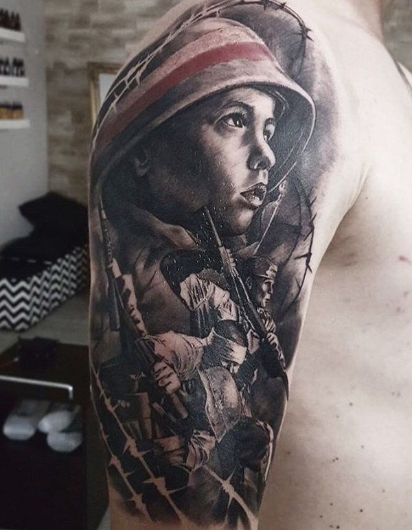 40+ Stunning War Themed Tattoos