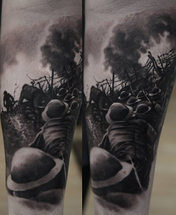 40 + omamljanje vojne tematske tetovaže