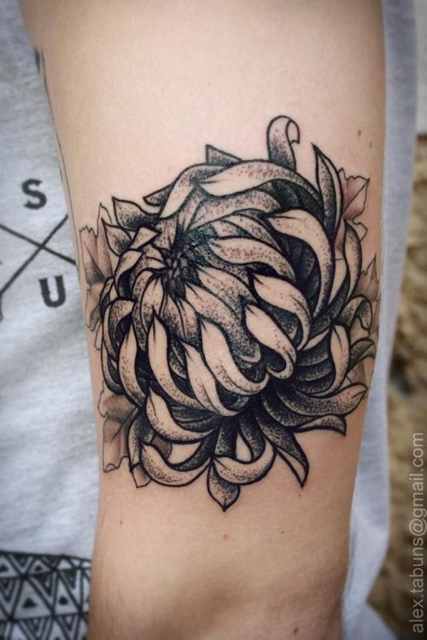 45 Gyönyörű krizantém tattoo ötletek