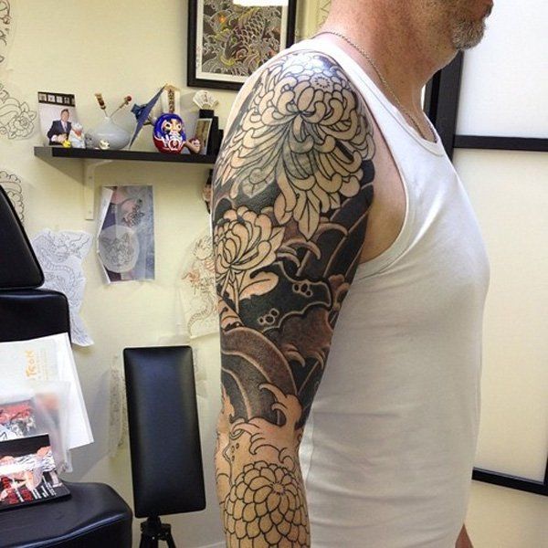 45 Gražūs tatuiruotės chrizantemų idėjos
