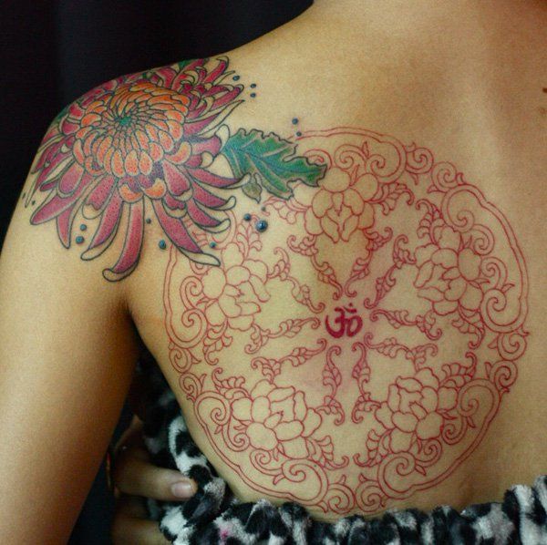 45 Gyönyörű krizantém tattoo ötletek