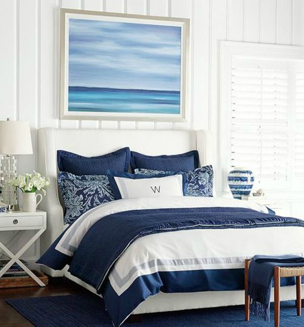 albastru ocean art bedroom